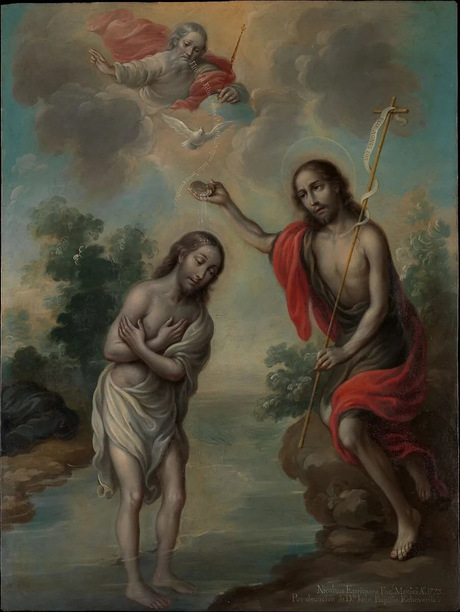 The Baptism of Christ — Nicolás Enríquez