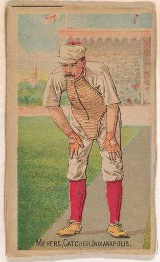 Meyers, Catcher, Indianapolis, from the Gold Coin series (N284) for Gold Coin Chewing Tobacco
