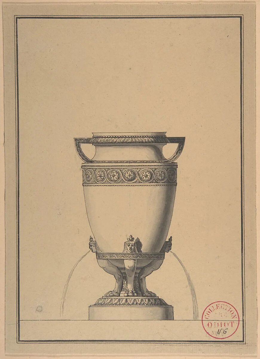 Design for a Wine Fountain — Henri Auguste