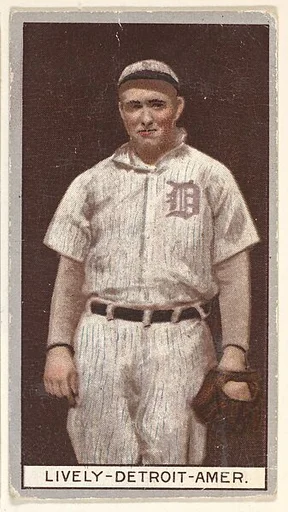 Lively, Detroit, American League, from the Brown Background series (T207) for the American Tobacco Company