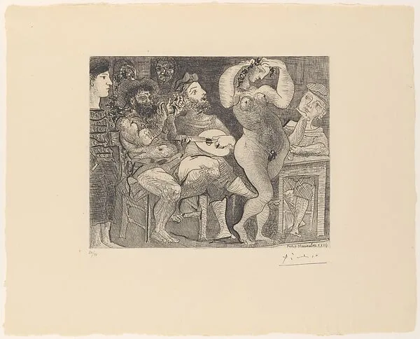 At the Cabaret — Pablo Picasso|Jacques Frélaut|Galerie Louise Leiris