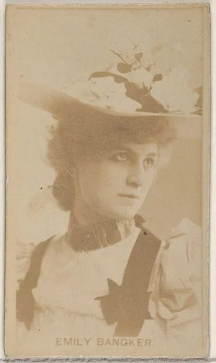Emily Bancker, from the Actors and Actresses series (N45, Type 8) for Virginia Brights Cigarettes