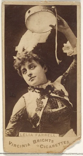 Leila Farrell, from the Actors and Actresses series (N45, Type 1) for Virginia Brights Cigarettes