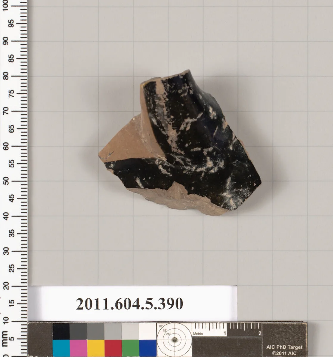 Terracotta fragment of a kylix (drinking cup) — Unknown