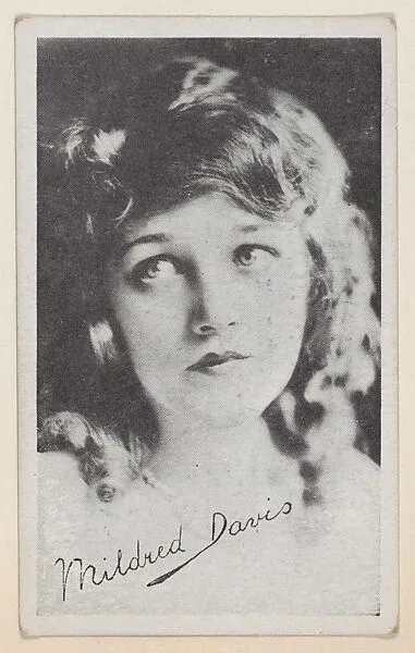 Mildred Davis from Kromo Gravure "Leading Moving Picture Stars" (W623) — Kromo Gravure Photo Company, Detroit, Michigan