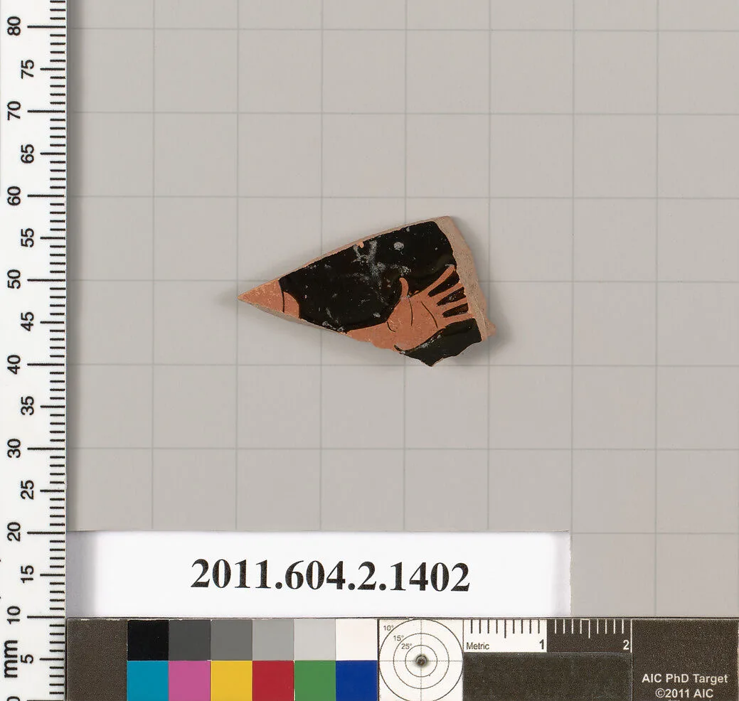 Terracotta fragment of a skyphos (deep drinking cup) — Unknown