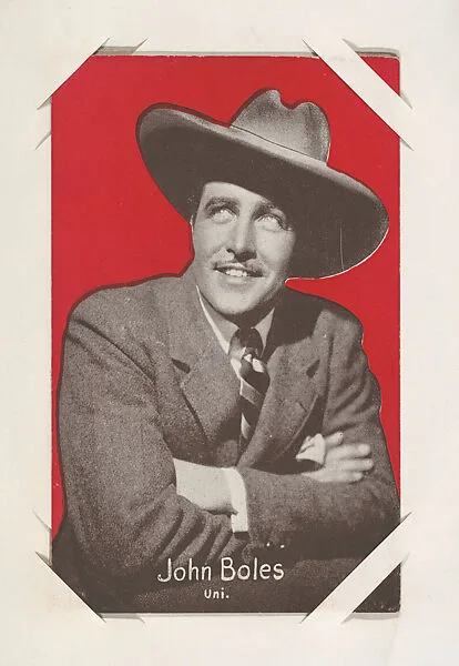 John Boles from Movie Stars Exhibit Cards series (W401) — Unknown