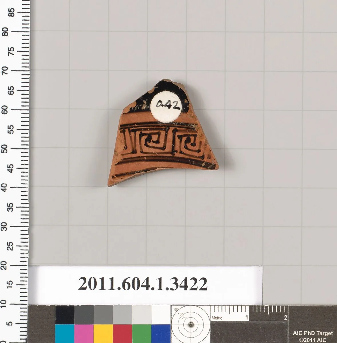 Terracotta fragment of a kylix (drinking cup) — Unknown