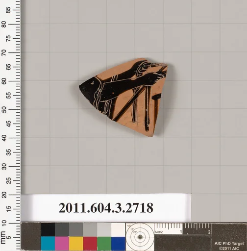 Terracotta fragment of an oinochoe (jug) or olpe (jug)