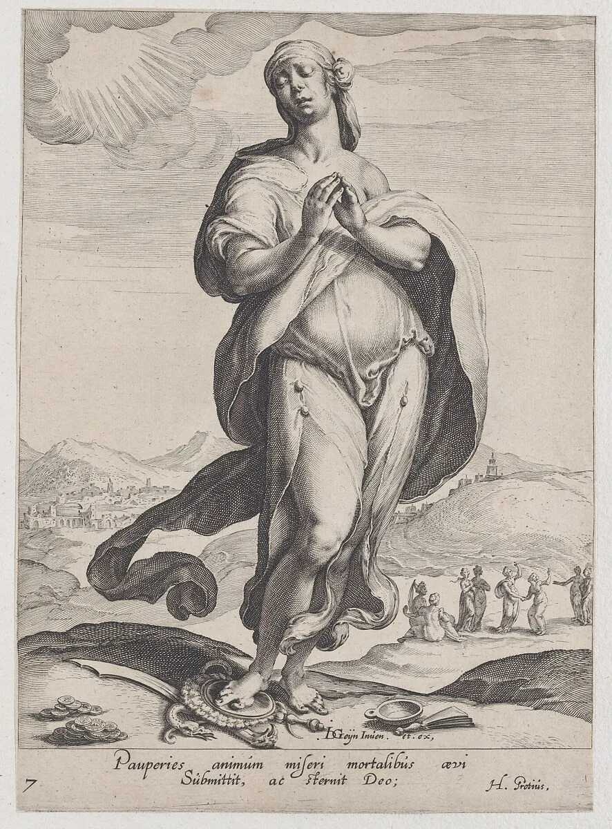 Faith, from Virtues and Vices — Jacques de Gheyn II|Zacharias Dolendo