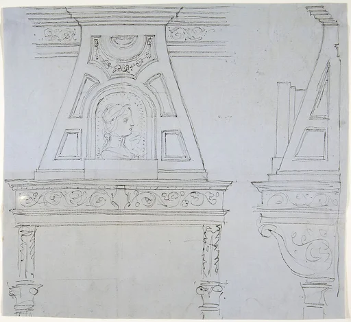 Mantlepiece Design with Mirror