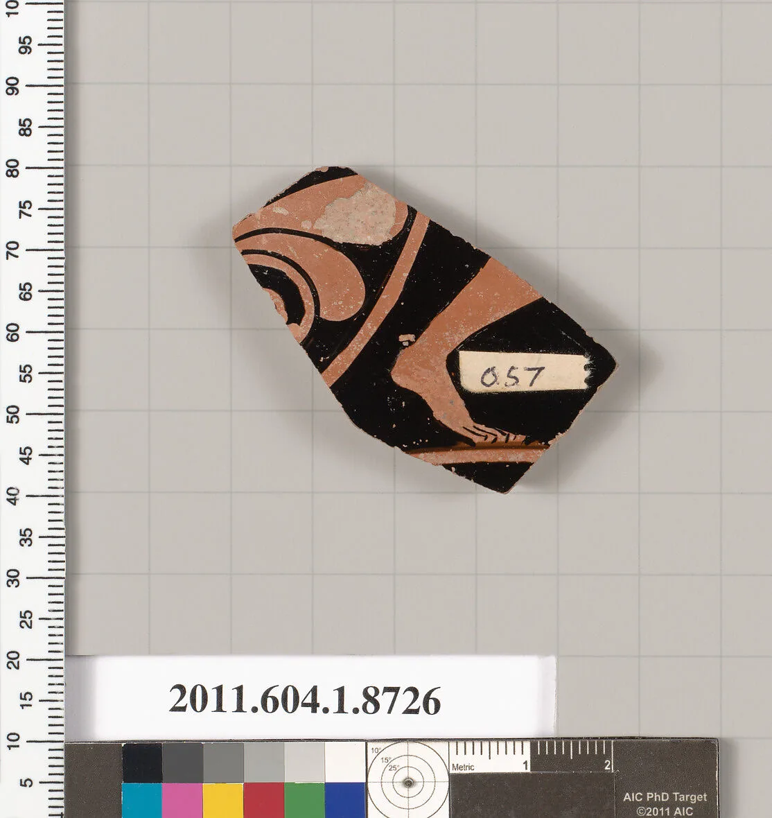 Terracotta fragment of a kylix (drinking cup) — Unknown