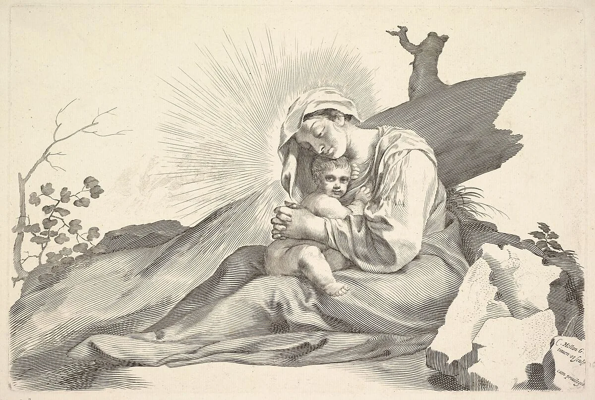 Virgin and Child — Claude Mellan