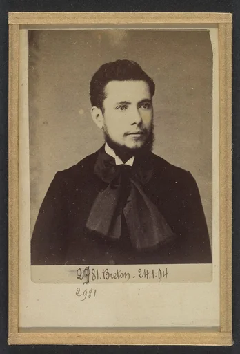 Breton. Ernest, Jean. 28 ans, 27/10/63. Anarchiste 24/1/94.