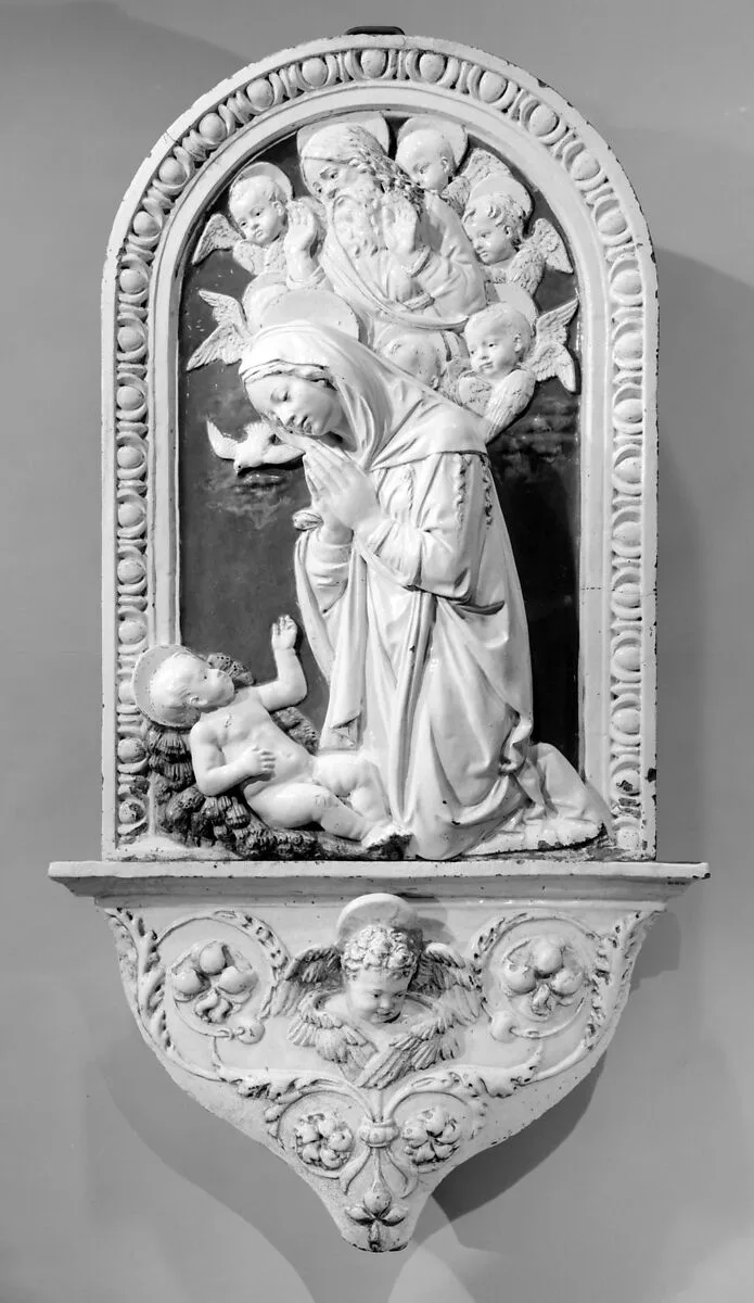 Virgin Adoring the Christ Child — Andrea della Robbia