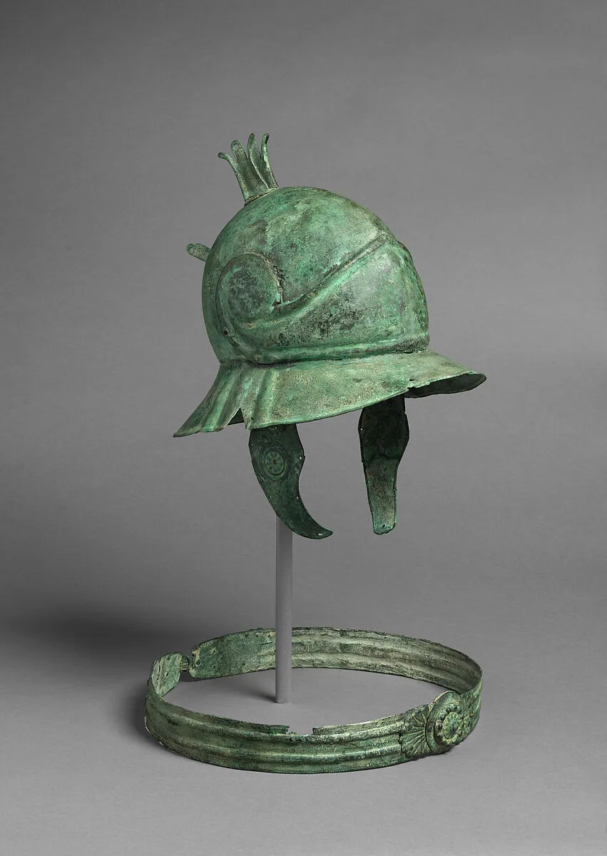 Helmet of Boeotian Type, and Belt — Unknown