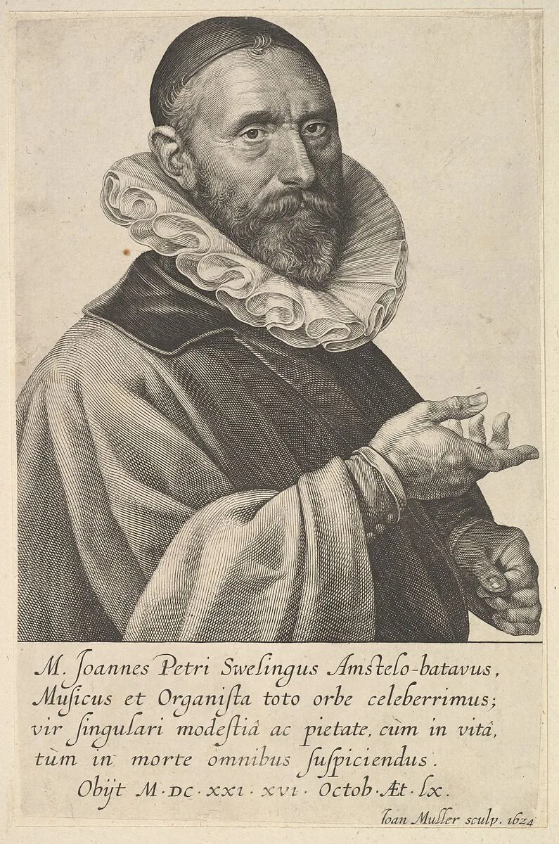 Portrait of Jan Pietersz. Sweelinck, Organist and Musician in Amsterdam — Jan Muller