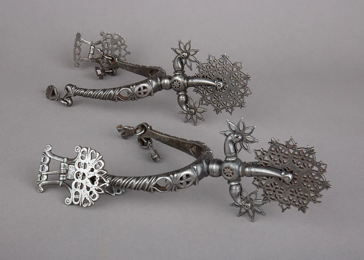 Pair of Rowel Spurs — Unknown