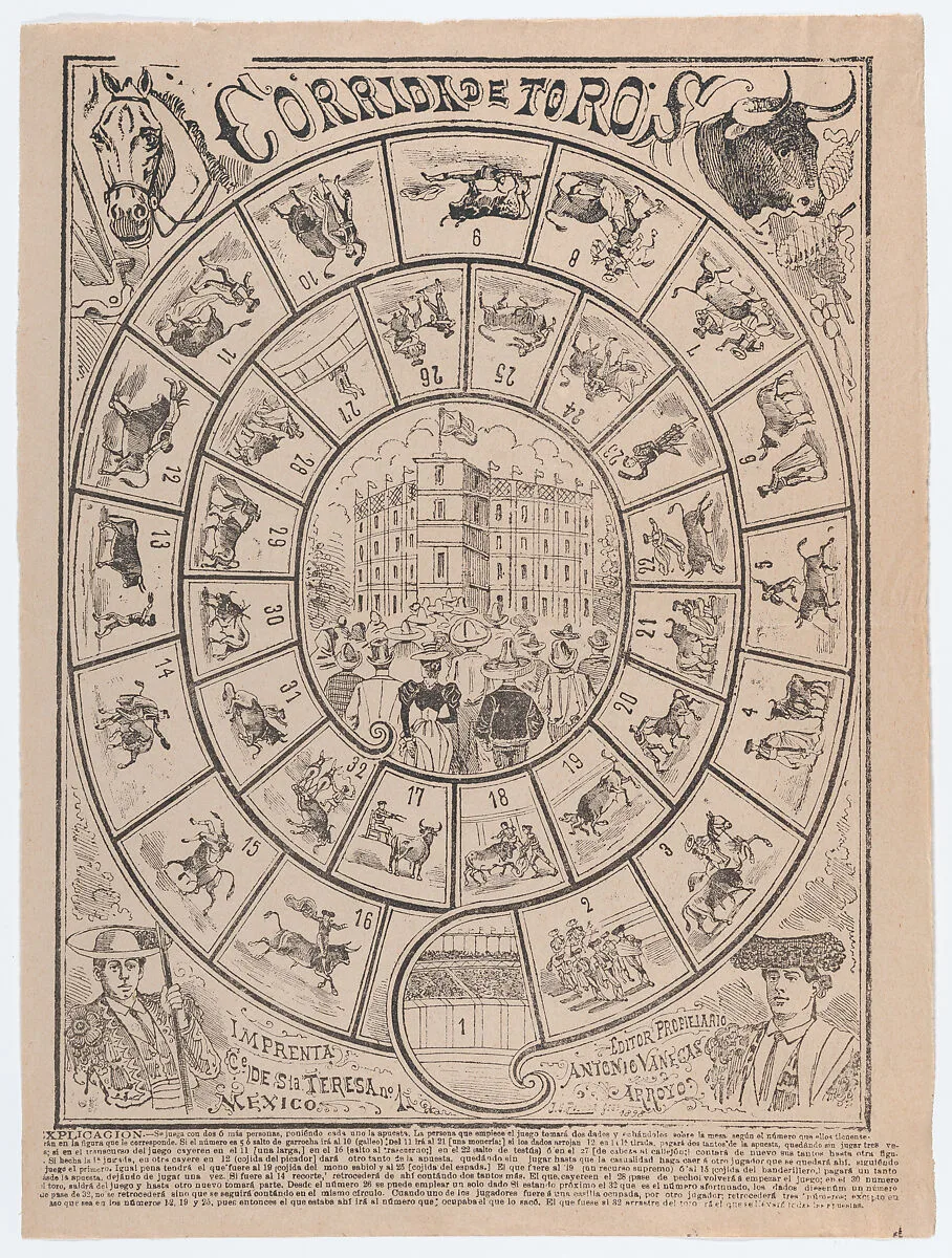 Game of the bullring (corrida de toros) — Antonio Vanegas Arroyo|José Guadalupe Posada