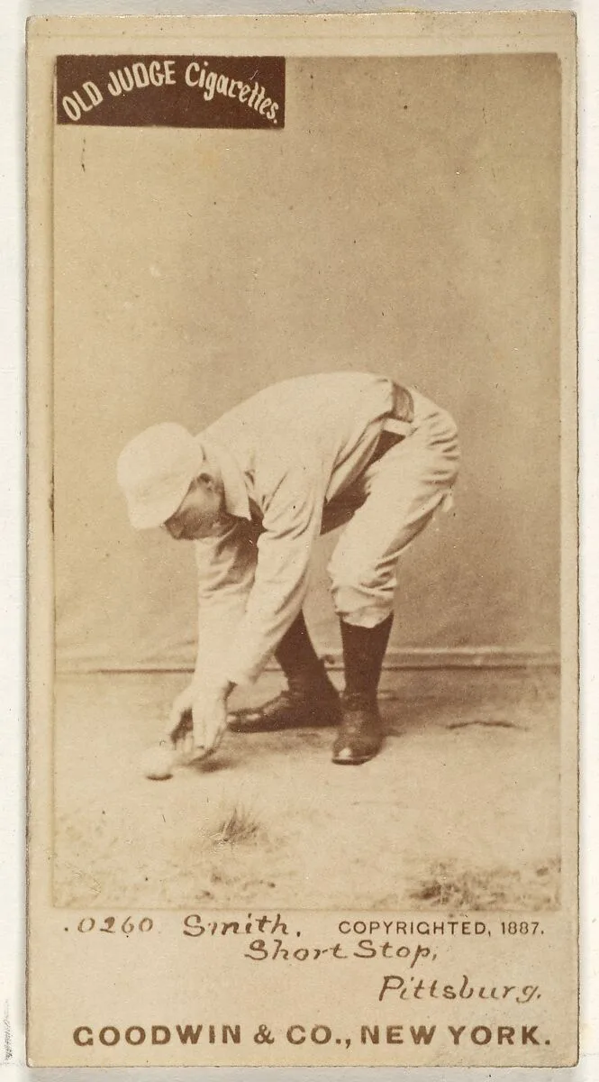 Charles Marv "Pop" Smith, Shortstop, Pittsburgh, from the Old Judge series (N172) for Old Judge Cigarettes — Goodwin & Company