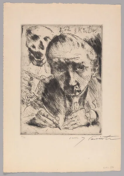 Death and the Artist; from Dance of Death — Alfred Ruckenbrod|Lovis Corinth|Euphorion Verlag, Berlin