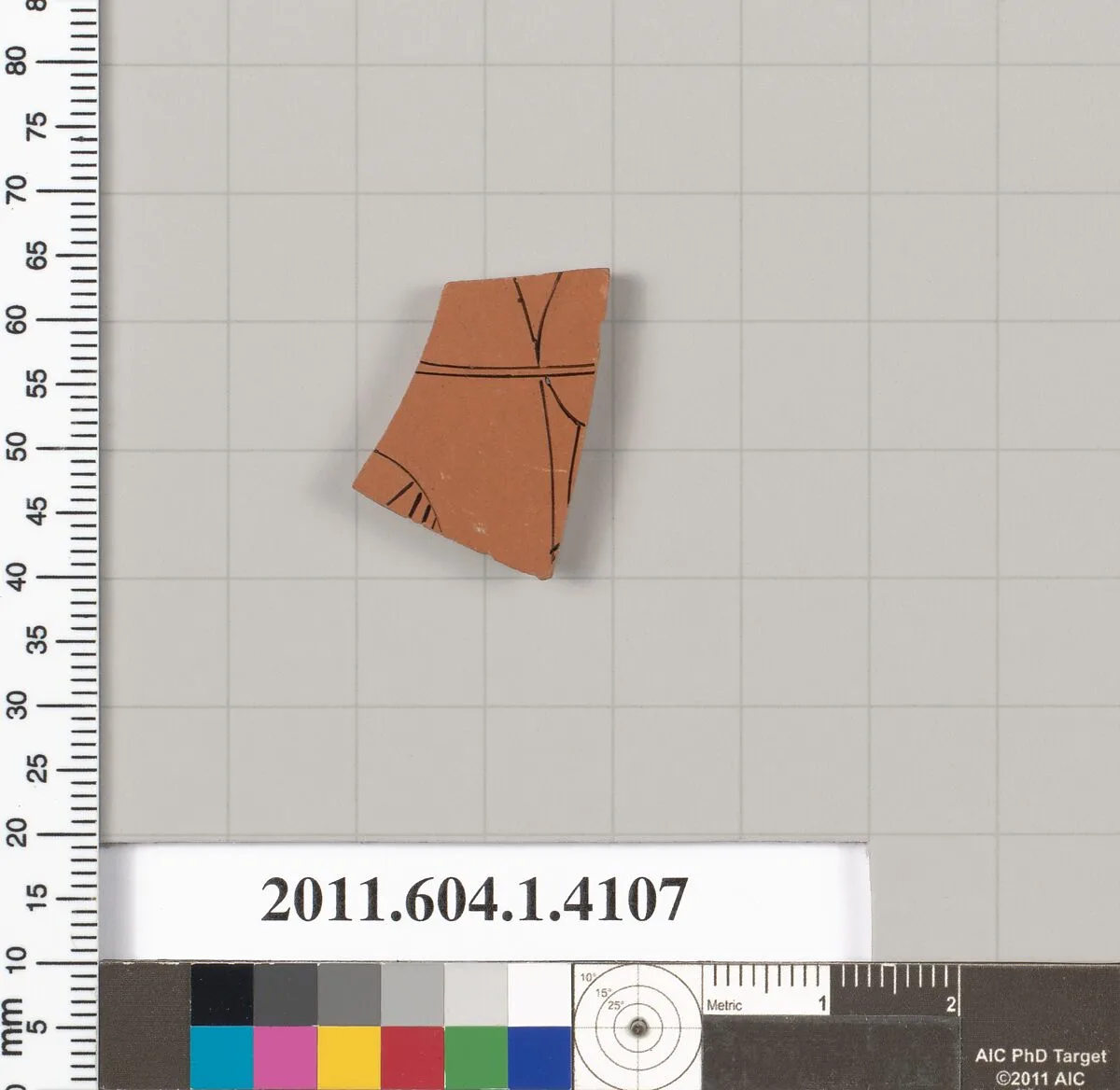 Terracotta fragment of a kylix (drinking cup) — Unknown