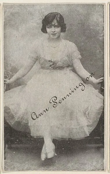 Ann Pennington, bakery card from the Movie Stars series (D55), issued by the Morehouse Baking Company — Morehouse Baking Company