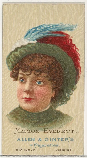 Marion Everett, from World's Beauties, Series 2 (N27) for Allen & Ginter Cigarettes