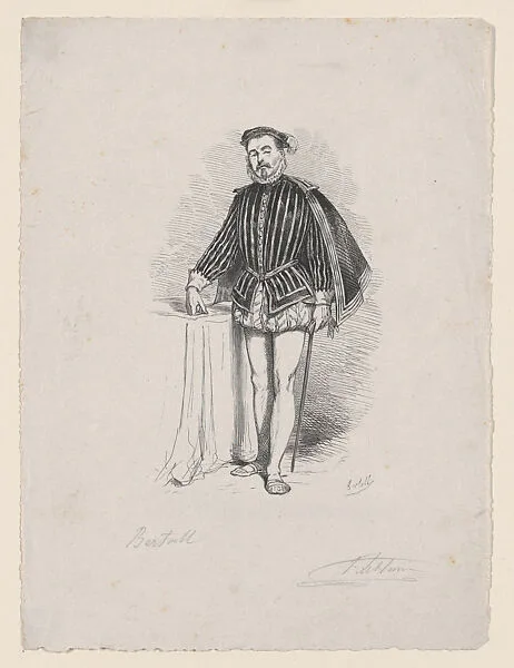 Portrait of an Actor — Félix Leblanc|Charles-Albert Arnoux Bertall