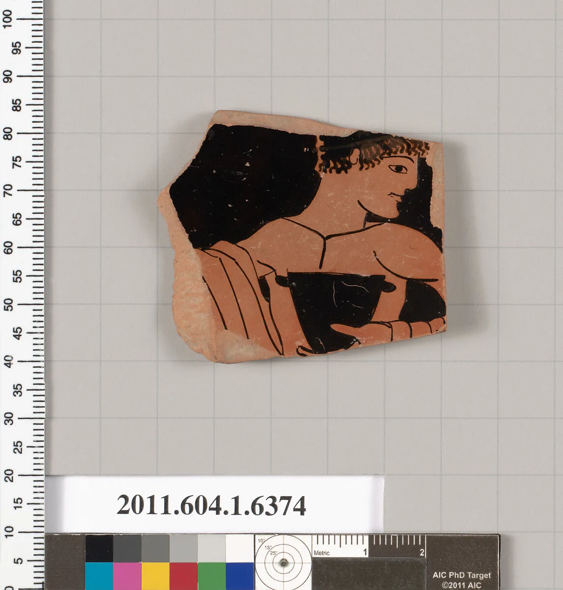 Terracotta fragment of a kylix (drinking cup) — Unknown
