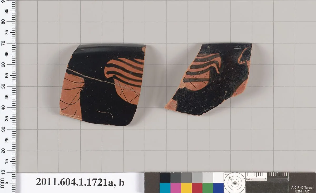 Terracotta rim fragments of a kylix (drinking cup) — Unknown