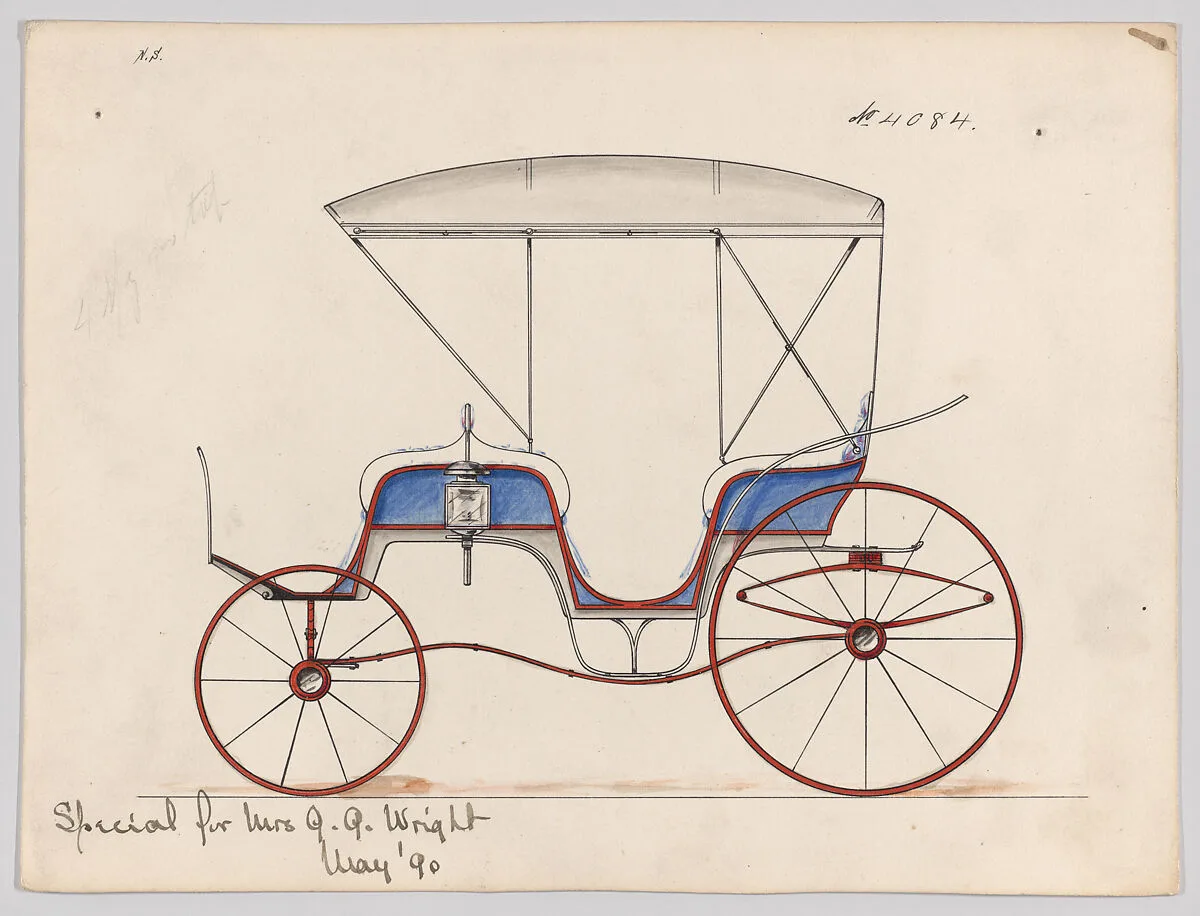Design for 6 seat Phaeton, no. 4084 — Brewster & Co.