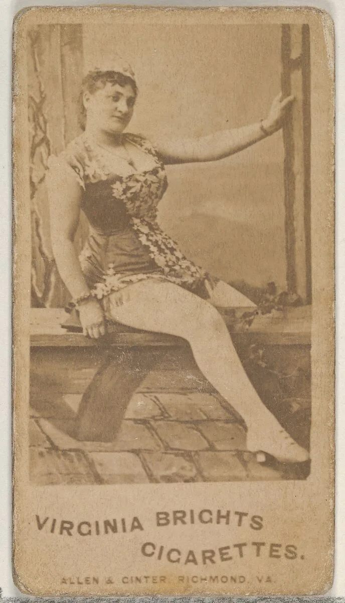 From the Actors and Actresses series (N45, Type 5) for Virginia Brights Cigarettes — Allen & Ginter