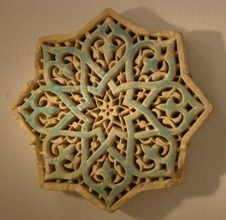 Carved Star Tile — Unknown