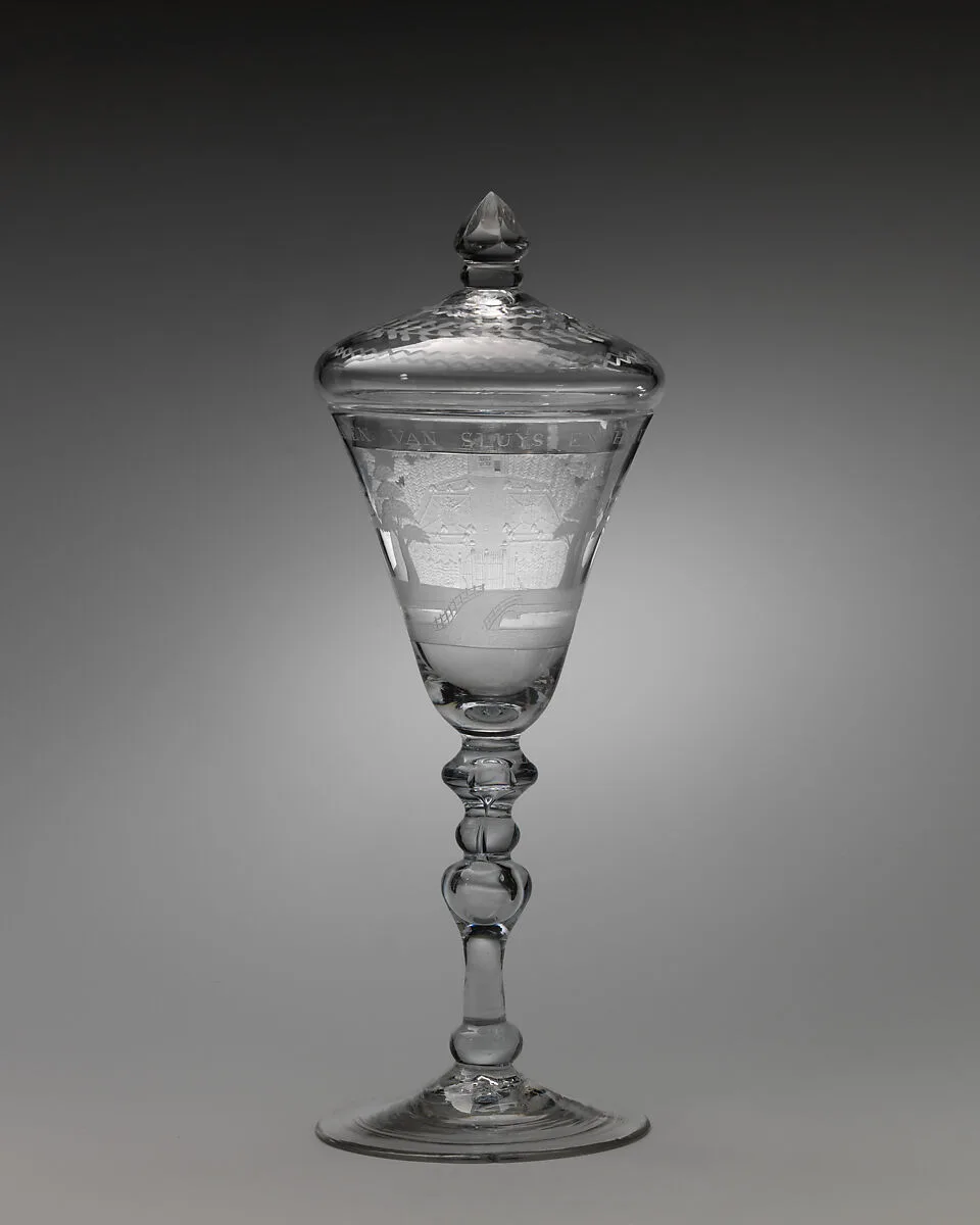 Toasting wineglass with cover — Unknown