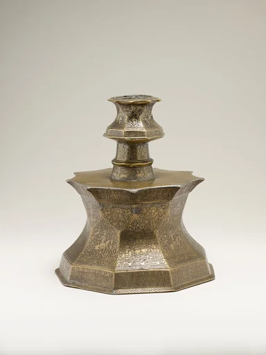 Candlestick with Figural Imagery
