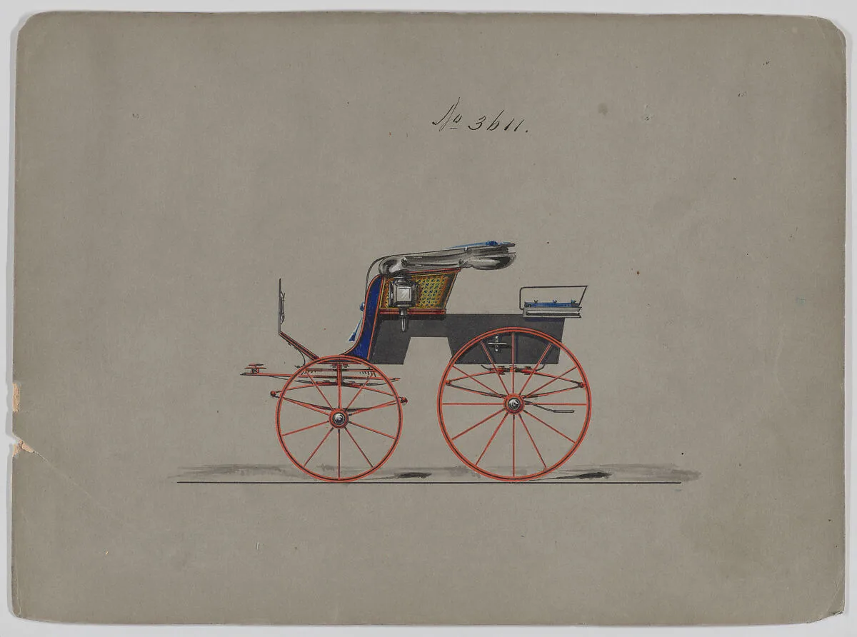 Design for Stanhope Phaeton, no. 3611 — Brewster & Co.