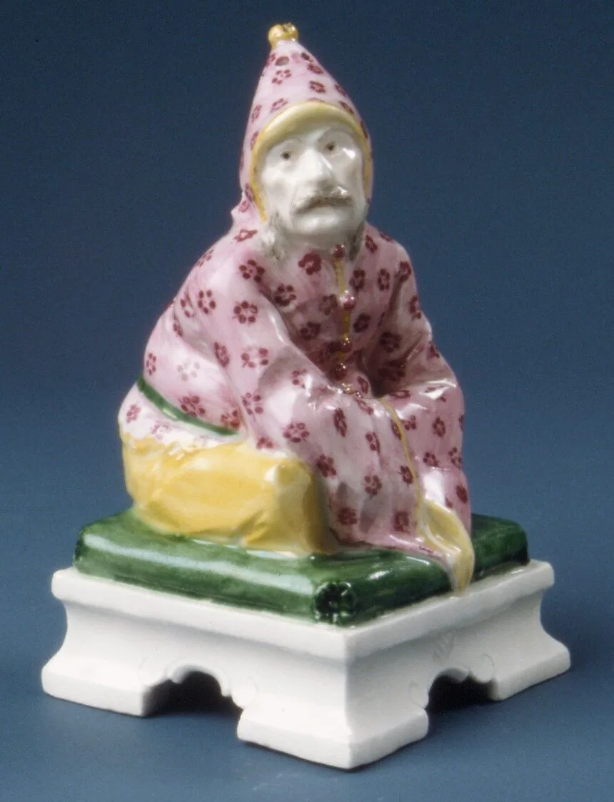 Figure of a seated Chinese man — Franz Anton Bustelli|Nymphenburg Porcelain Manufactory