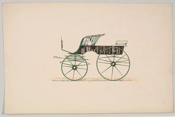 Design for 4 seat Phaeton, no top (unnumbered) — Brewster & Co.