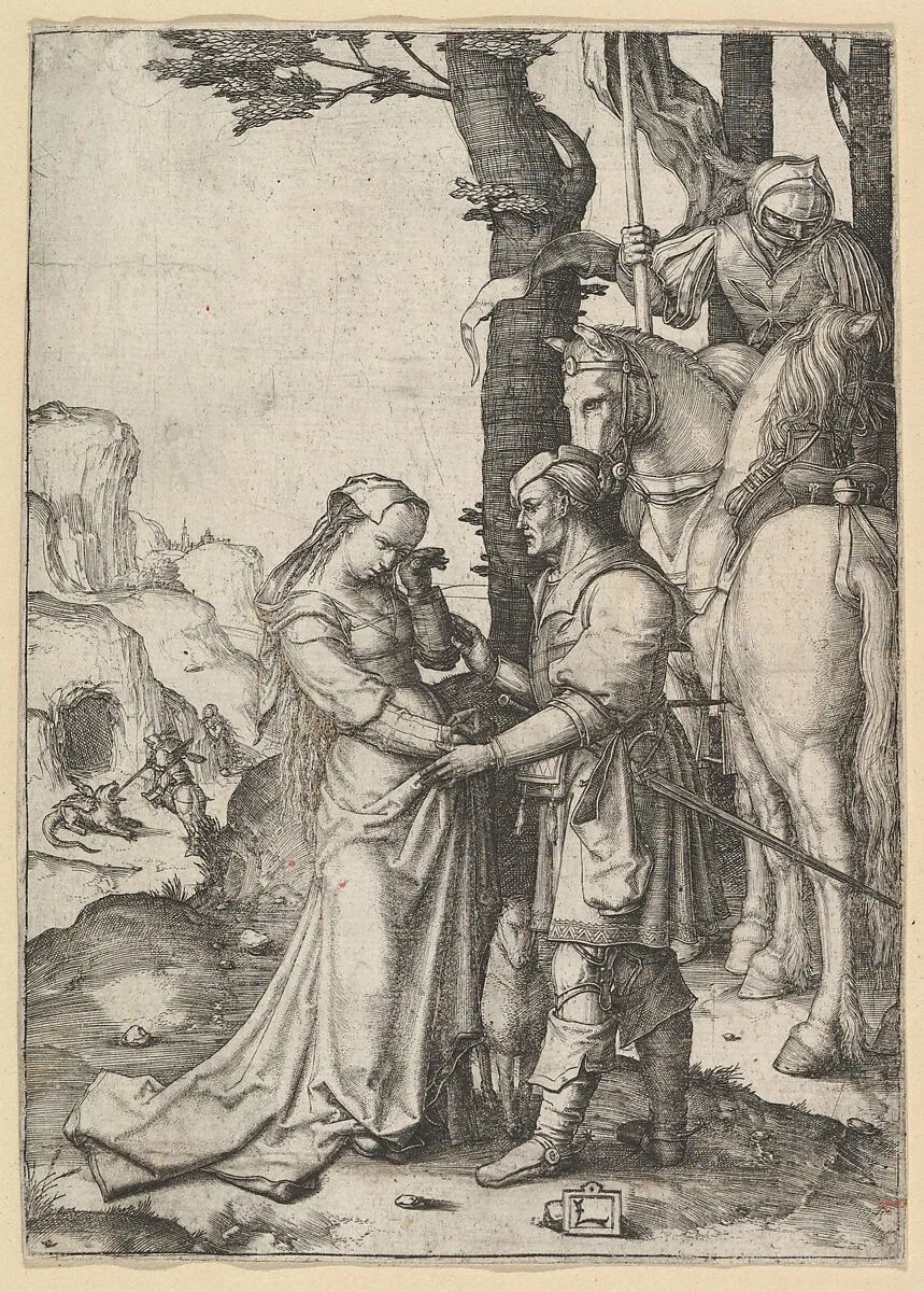 St. George Liberating the Princess — Lucas van Leyden