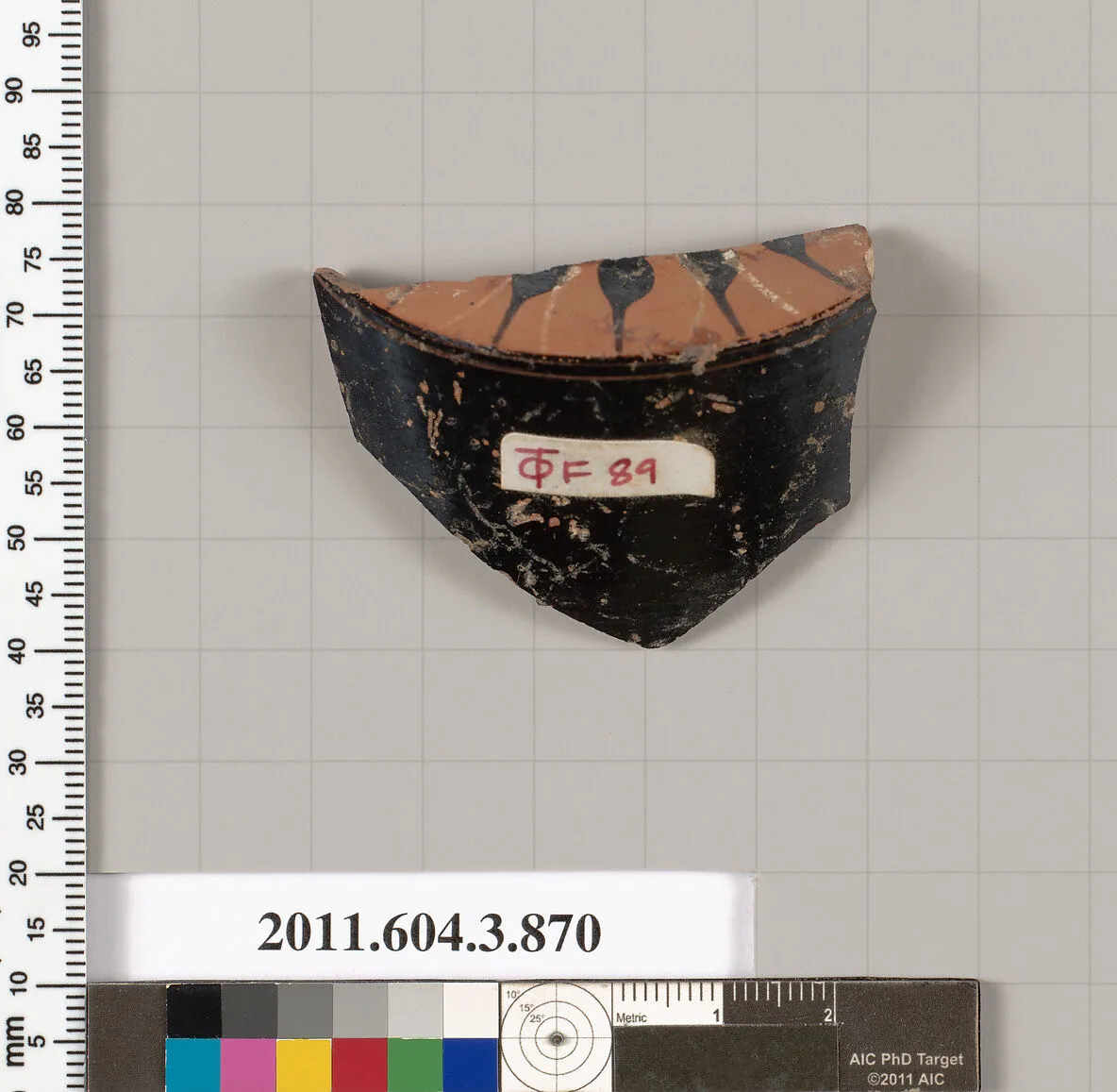 Terracotta fragment of a lekythos (oil flask) — Unknown
