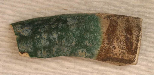 Glazed Ceramic Fragments: Splashed, Opacified White, and Green Glazed