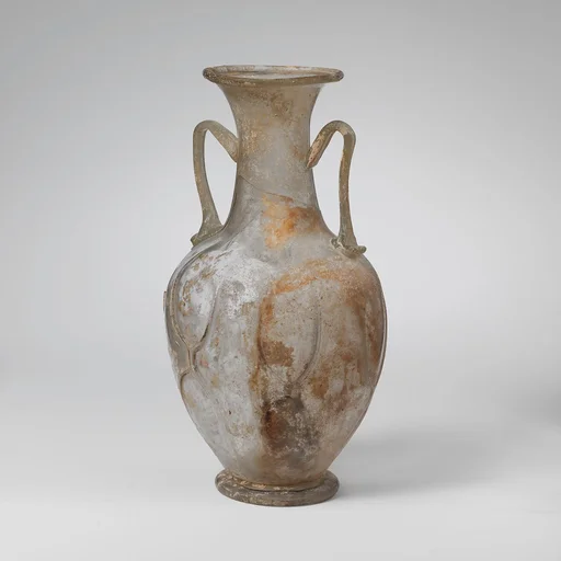 Glass amphora (two-handled bottle)