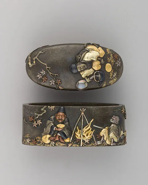 Sword-Hilt Collar and Pommel (Fuchigashira) — Unknown