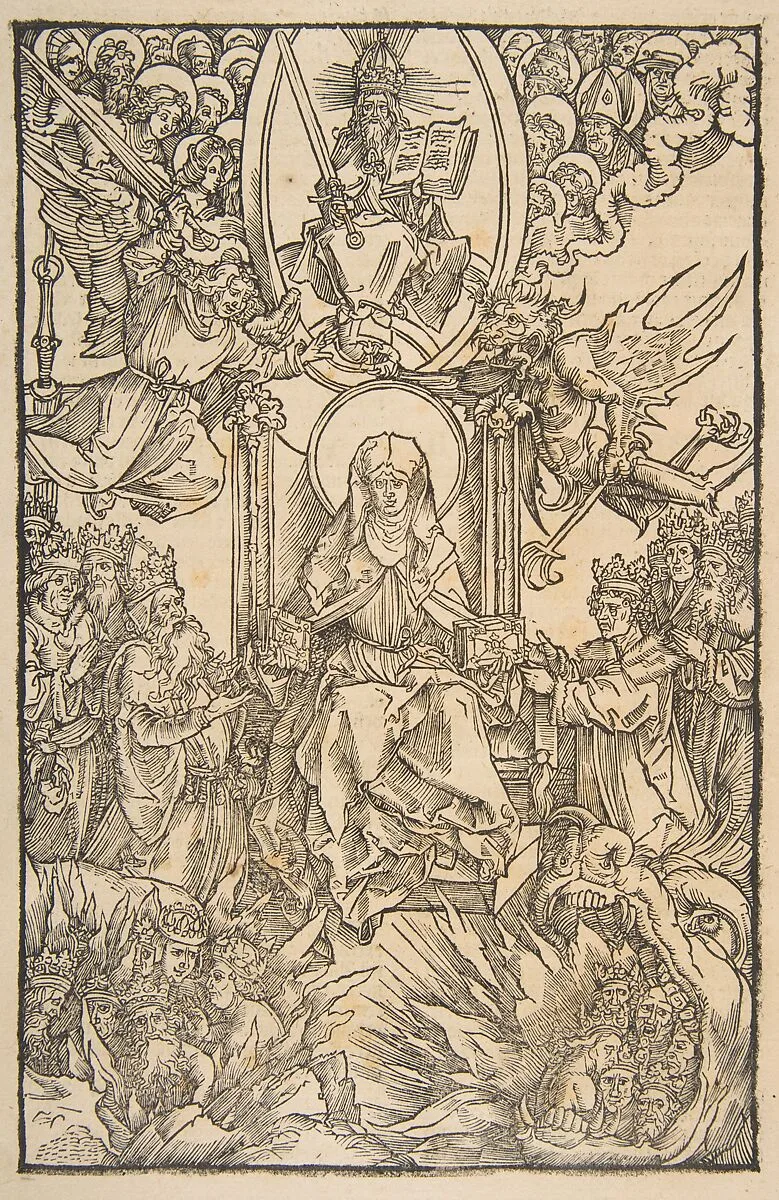 Illustration from Revelations Sancte Birgitte, Koberger Nuremberg 1500 (Latin Text) — Albrecht Dürer