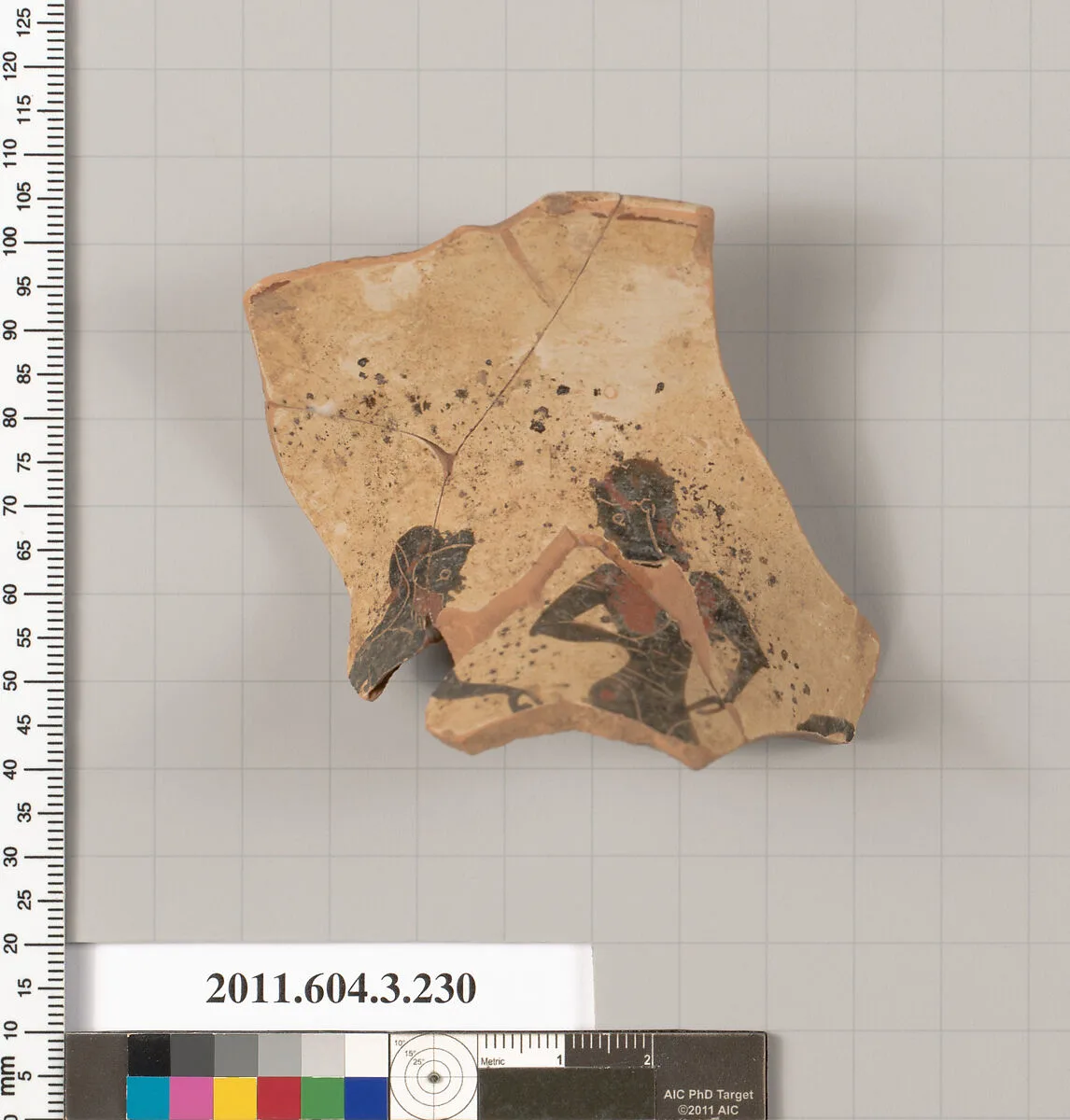 Terracotta fragment of a neck-amphora of Nicosthenic shape (jar) — Unknown