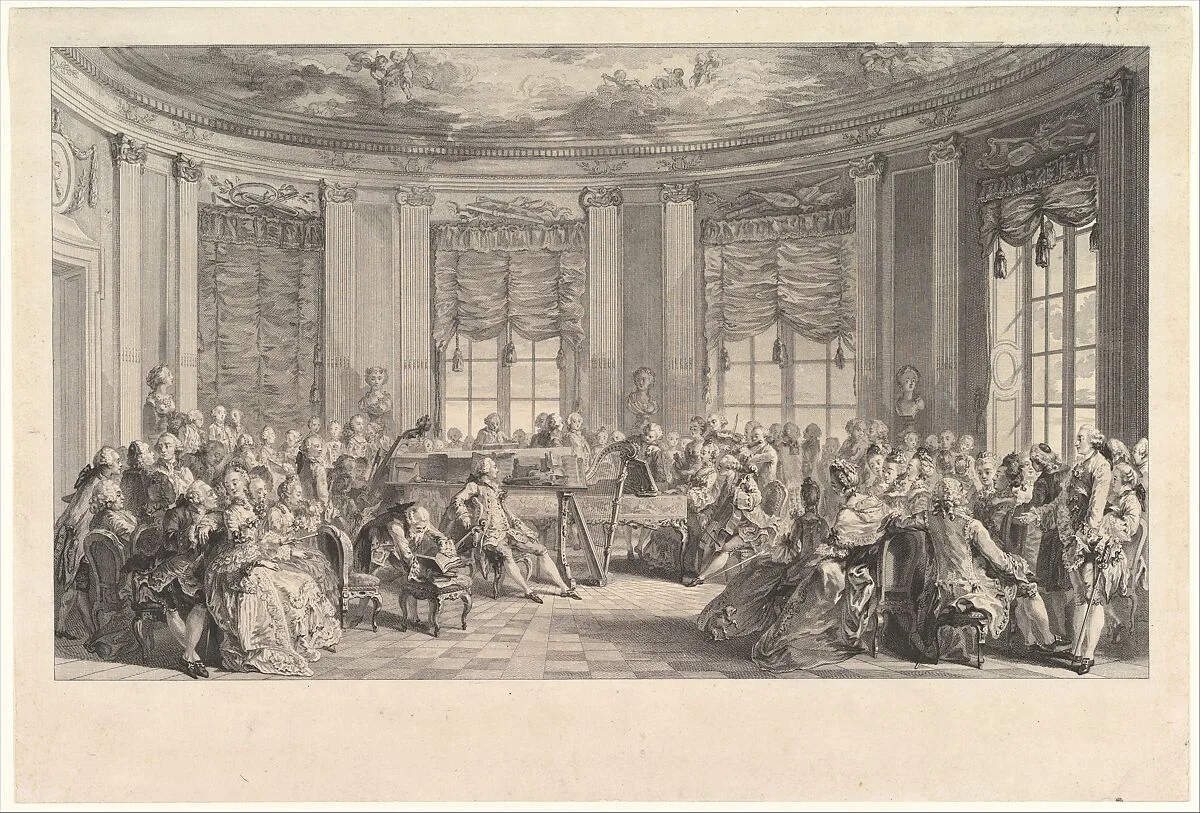 The Concert — Augustin de Saint-Aubin|Antoine Jean Duclos