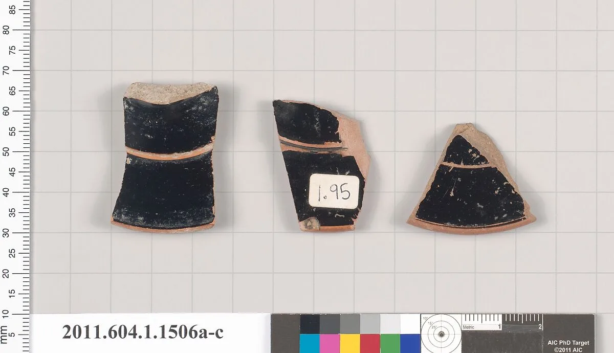 Terracotta fragments of kylikes (drinking cups) — Unknown