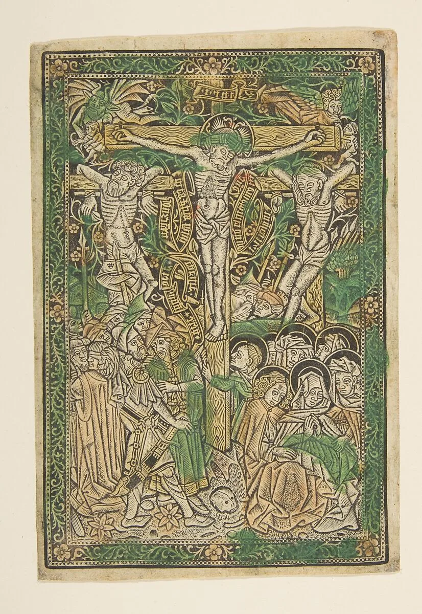 The Crucifixion — Anonymous, South Germany, 15th century