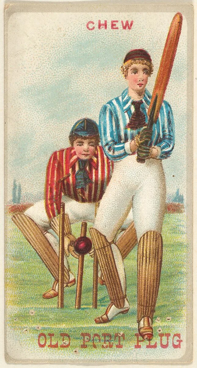 From the Sports Girls series (N463) for Old Port Plug Tobacco — Old Port Plug Tobacco